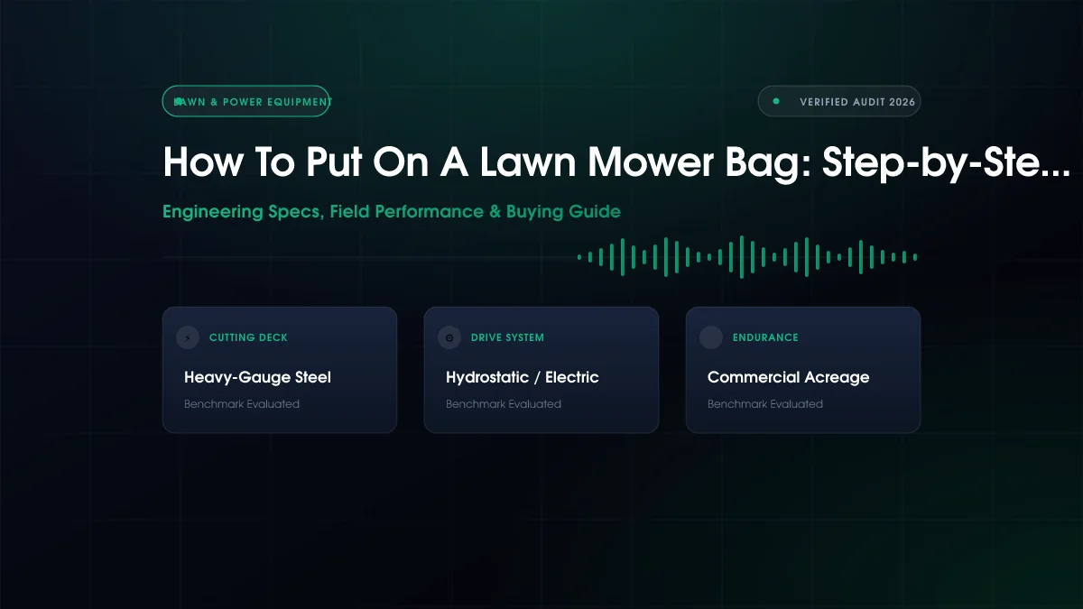 How To Put On A Lawn Mower Bag: Step-by-Step Fix (2026)