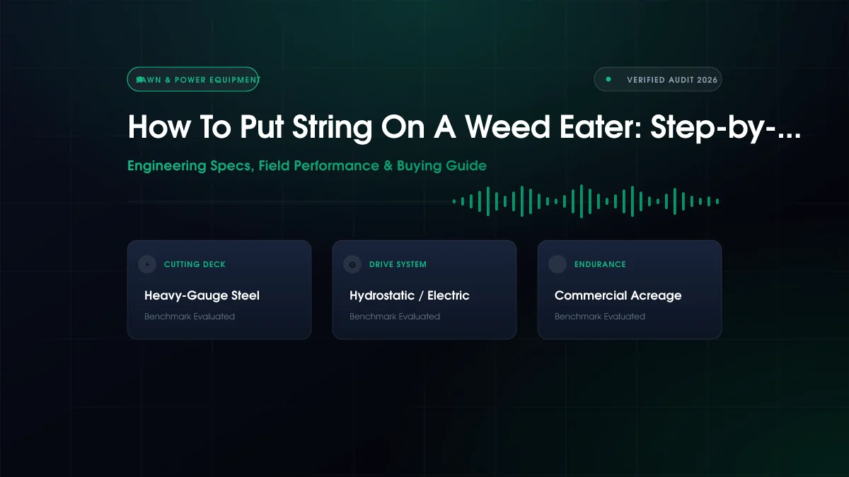 How to Put String on a Weed Eater