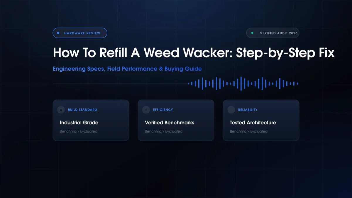 How To Refill A Weed Wacker: Step-by-Step Fix (2026)
