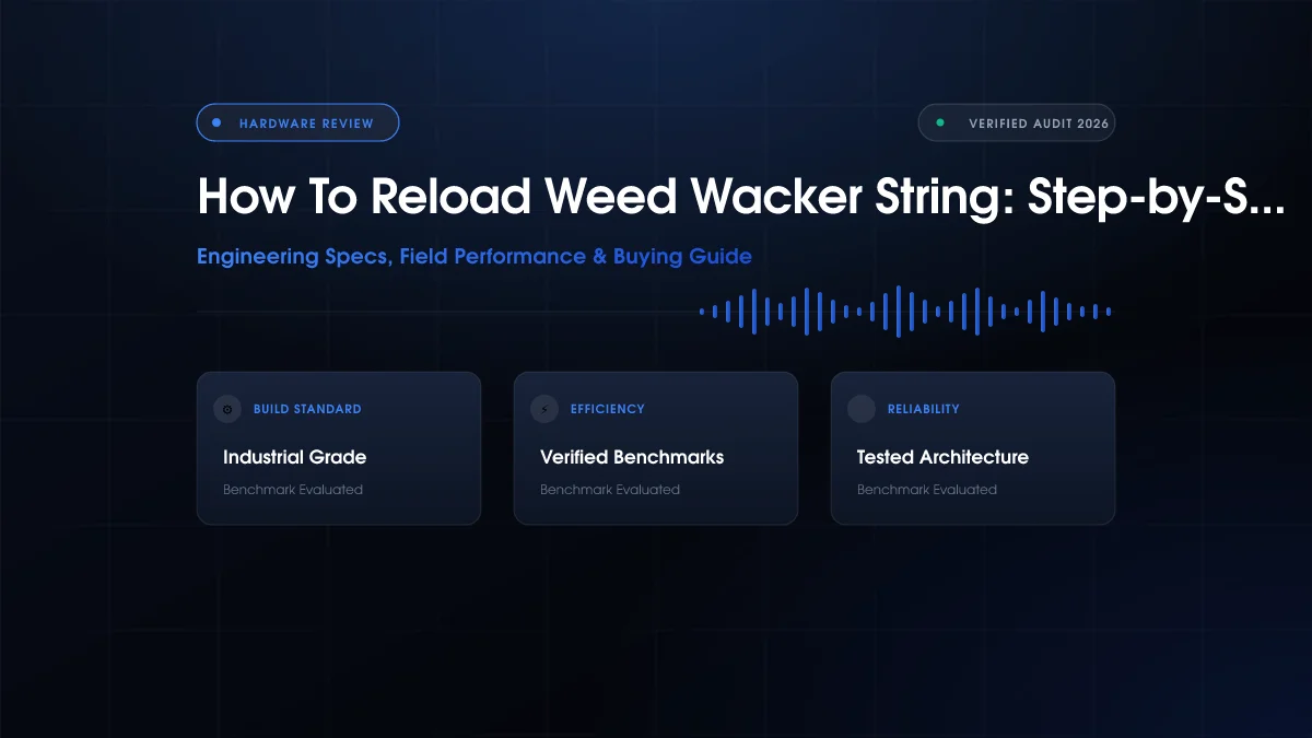 How to Reload Weed Wacker String