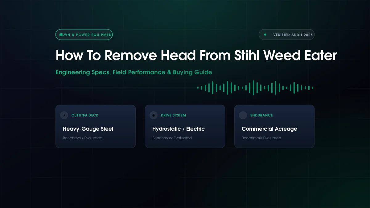 How to Remove Head from STIHL Weed Eater