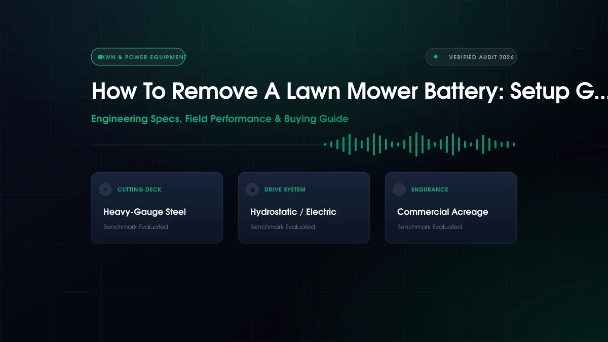 How to Remove Lawn Mower Battery