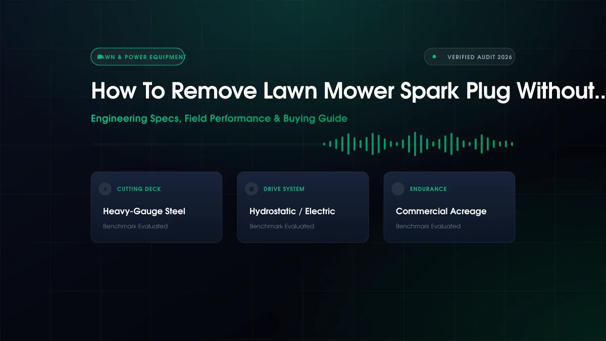 How To Remove Lawn Mower Spark Plug Without Socket