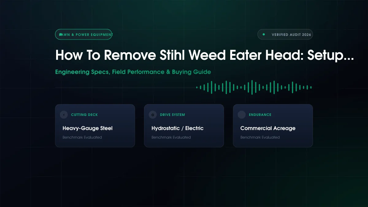 How To Remove Stihl Weed Eater Head: Setup Guide (2026)