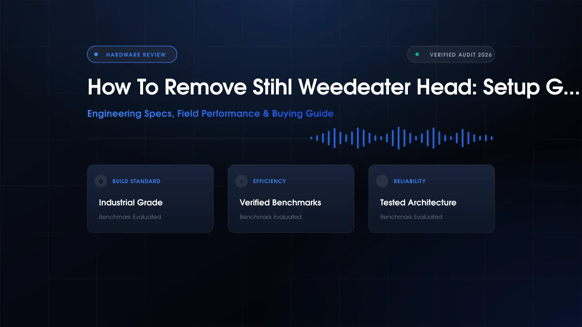 How To Remove Stihl Weedeater Head: Setup Guide (2026)