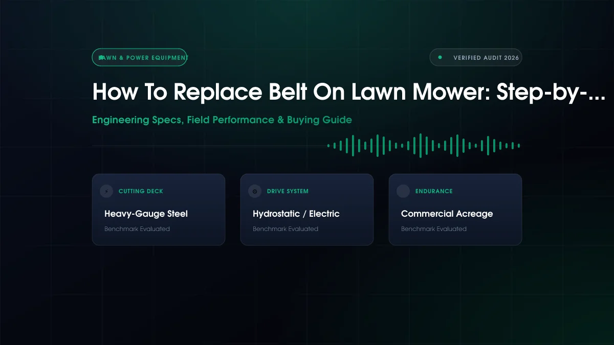 How To Replace Belt On Lawn Mower: Step-by-Step Fix (2026)