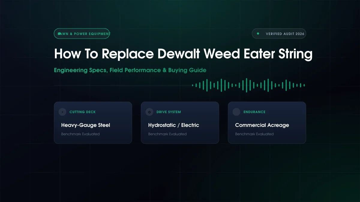 How to Replace DEWALT Weed Eater String