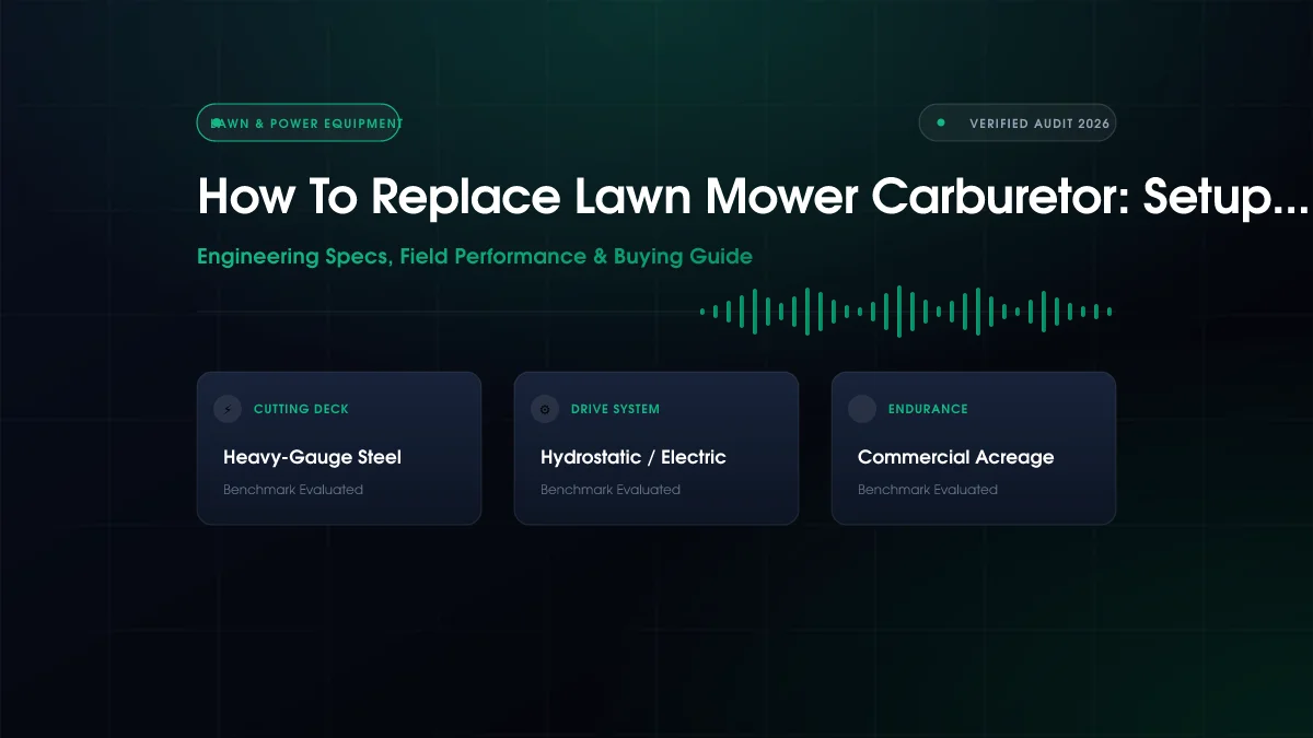 How To Replace Lawn Mower Carburetor: Setup Guide (2026)