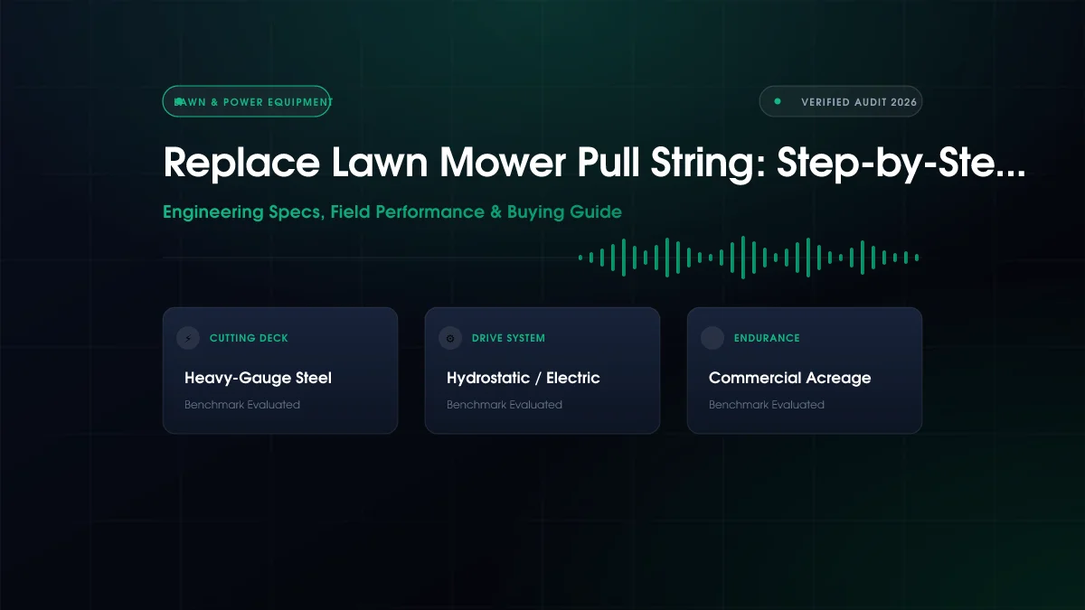 How to Replace Lawn Mower Pull String