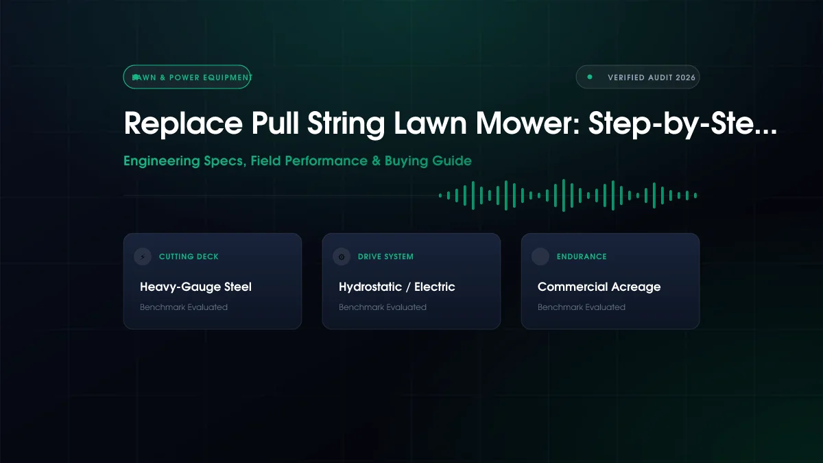 How to Replace Pull String Lawn Mower