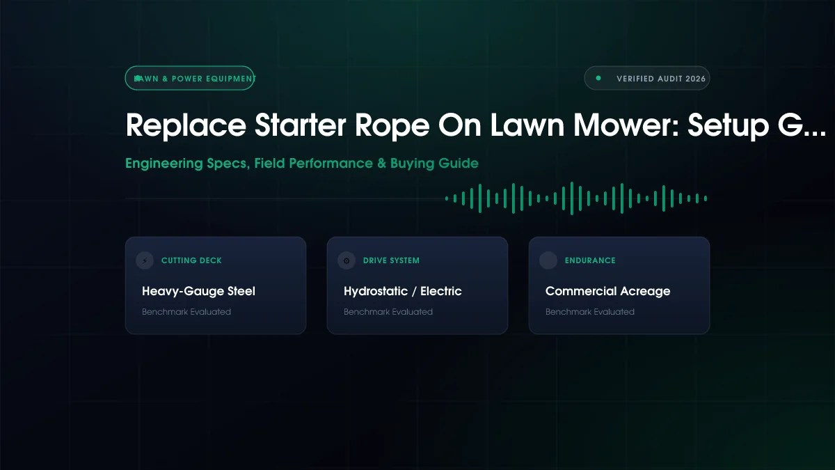 How to Replace Starter Rope Lawn Mower