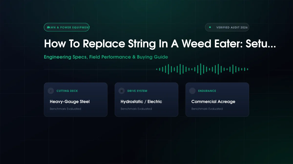 How to Replace String in a Weed Eater