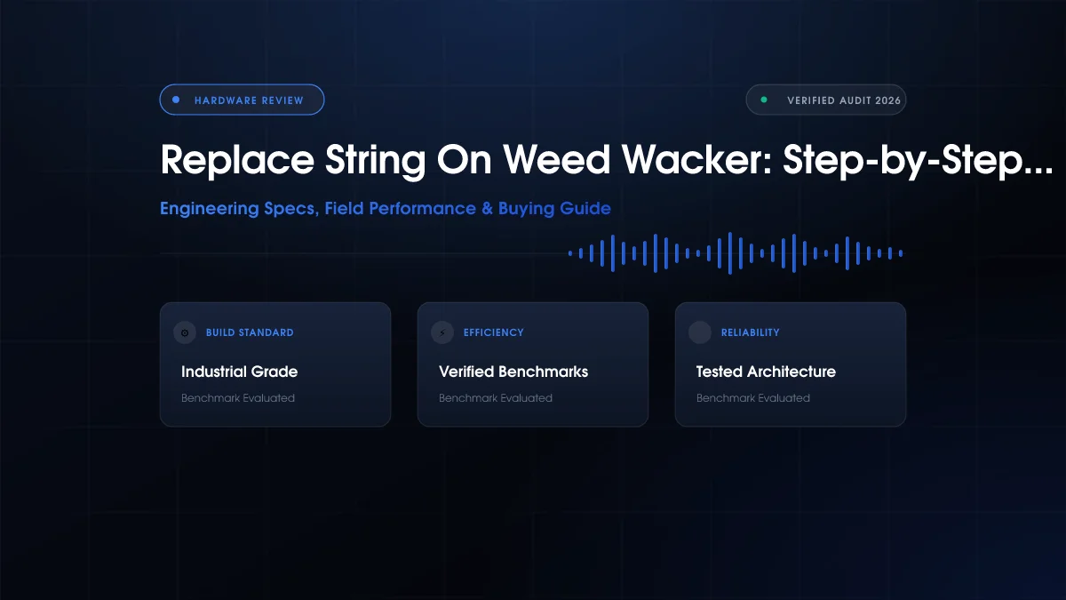 How to Replace String on Weed Wacker
