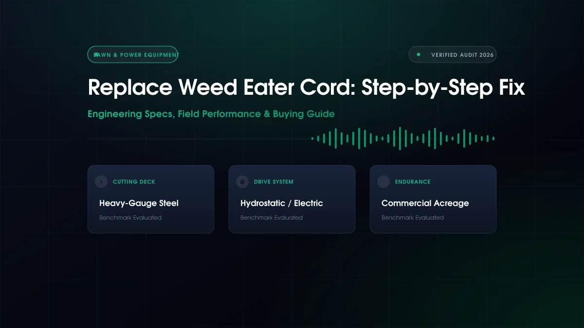 Replace Weed Eater Cord: Step-by-Step Fix (2026)
