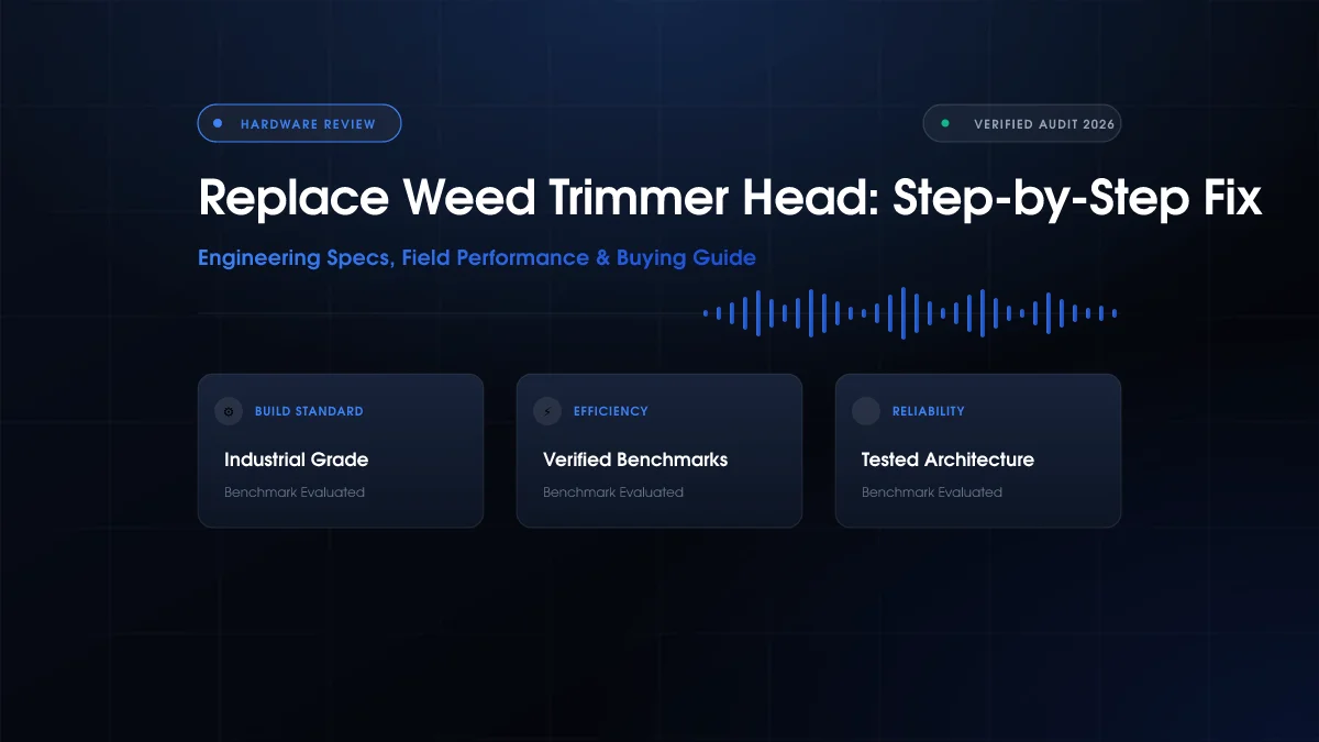 Replace Weed Trimmer Head: Step-by-Step Fix (2026)