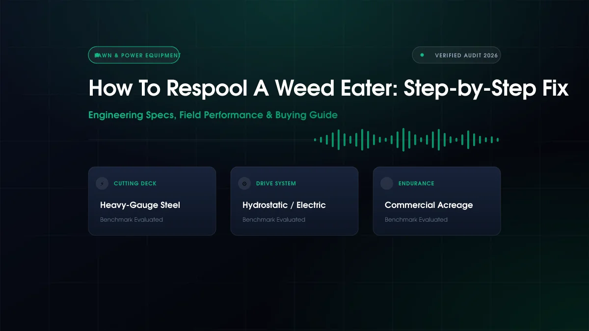How to Respool a Weed Eater