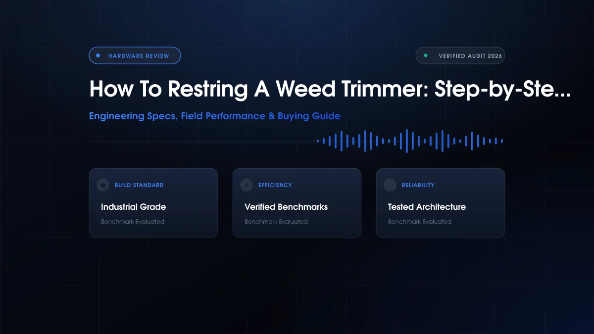 How to Restring Weed Trimmer