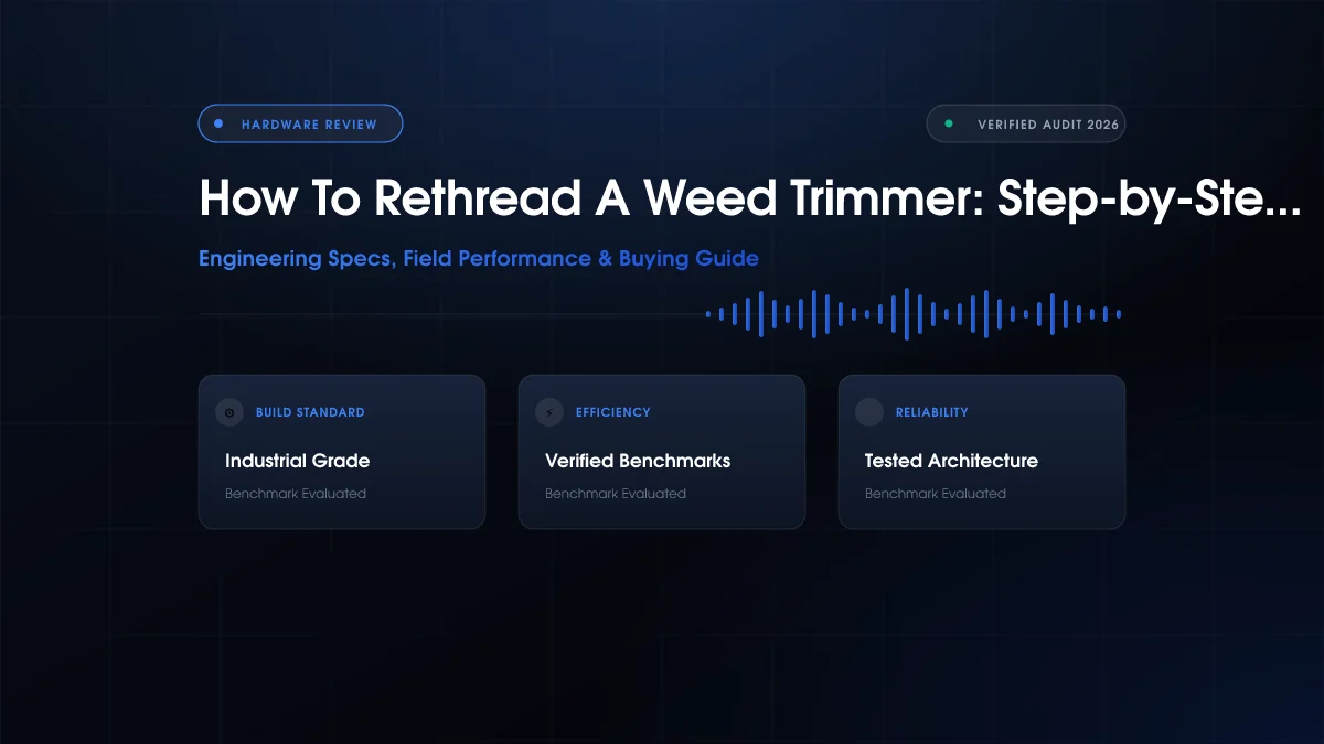 How to Rethread Your Weed Trimmer Head Step by Step