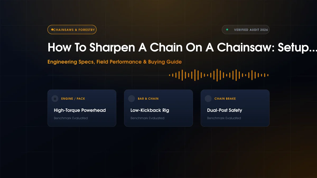 How To Sharpen A Chain On A Chainsaw: Setup Guide (2026)