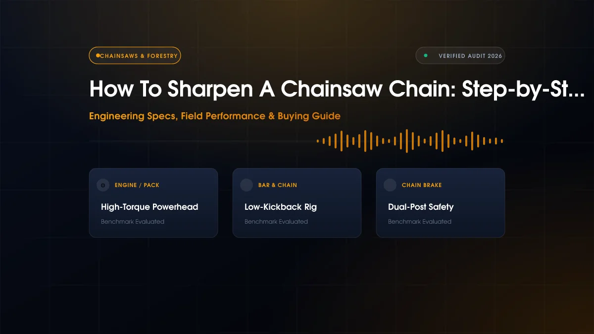 How to Sharpen a Chainsaw Chain