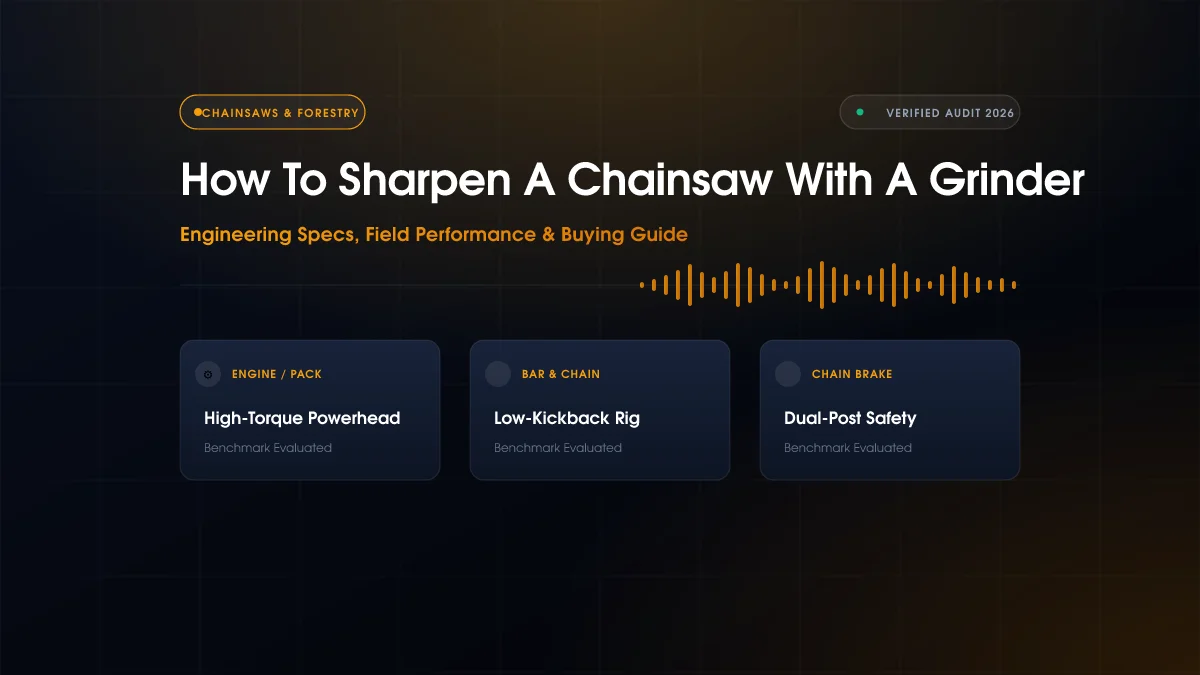 How To Sharpen A Chainsaw With A Grinder