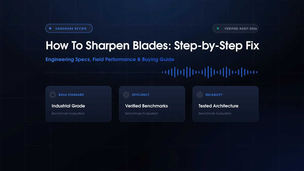 How to Sharpen Blades