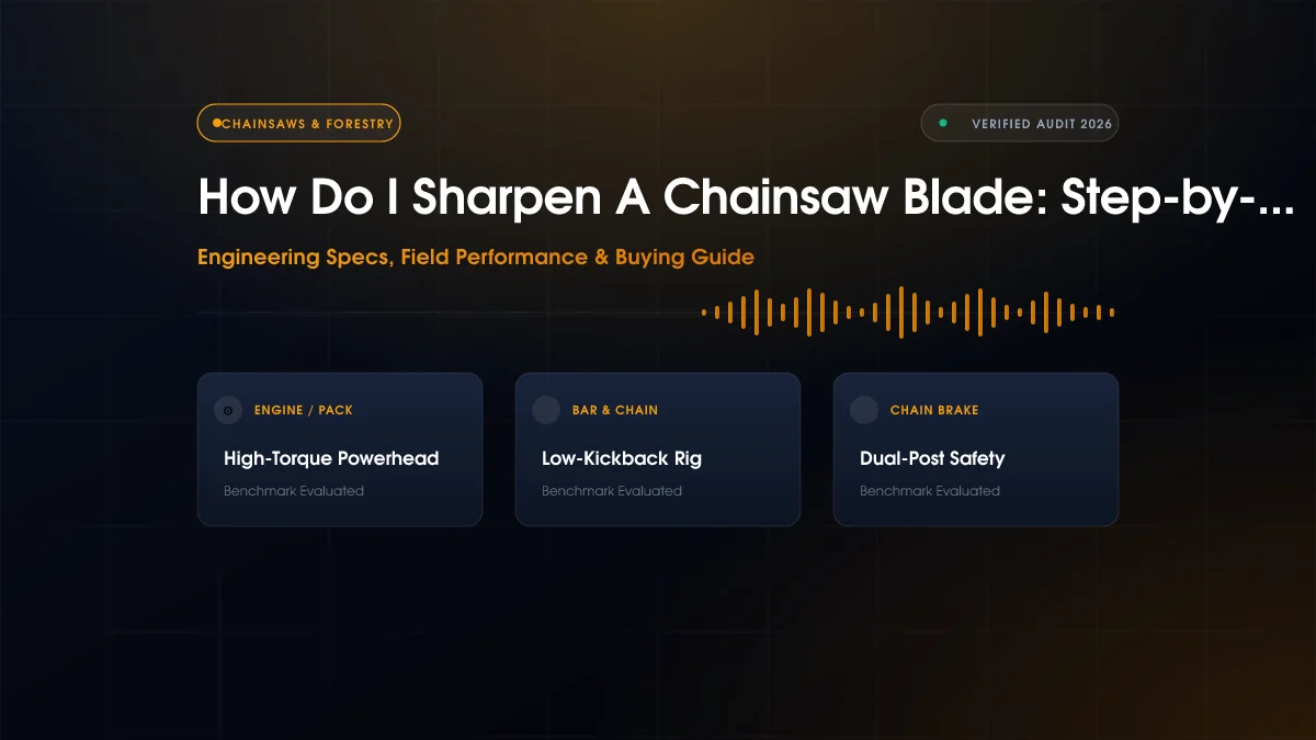 How Do I Sharpen A Chainsaw Blade: Step-by-Step Fix (2026)