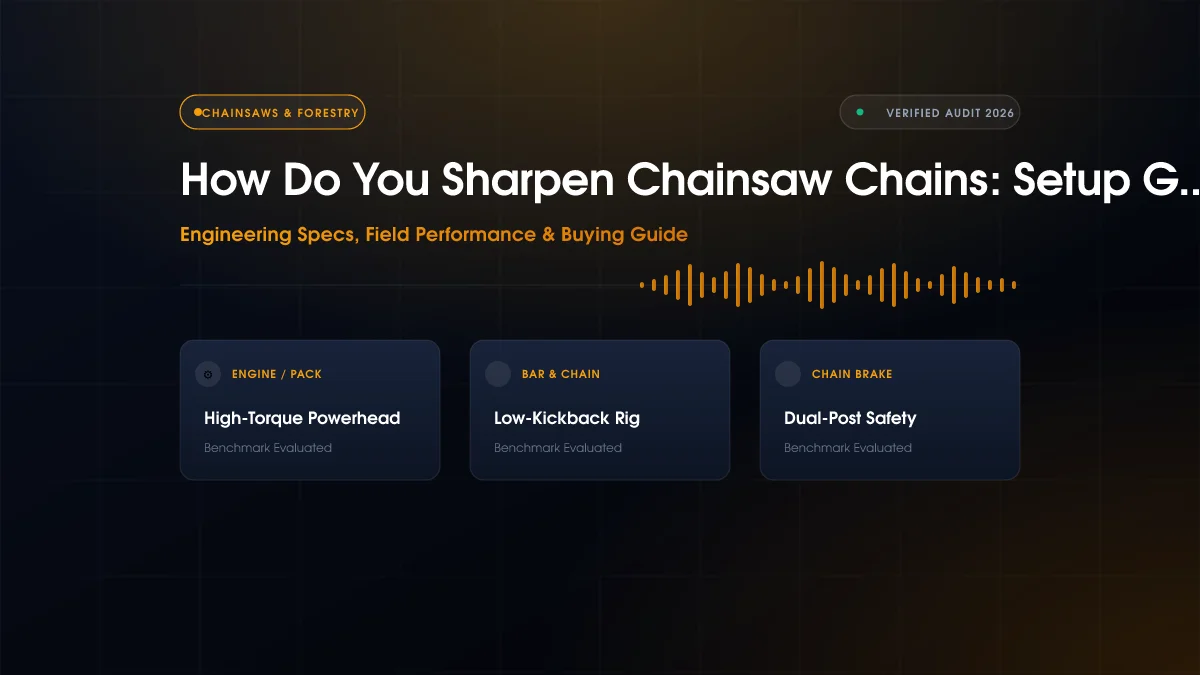 How to Sharpen Chainsaw Chains