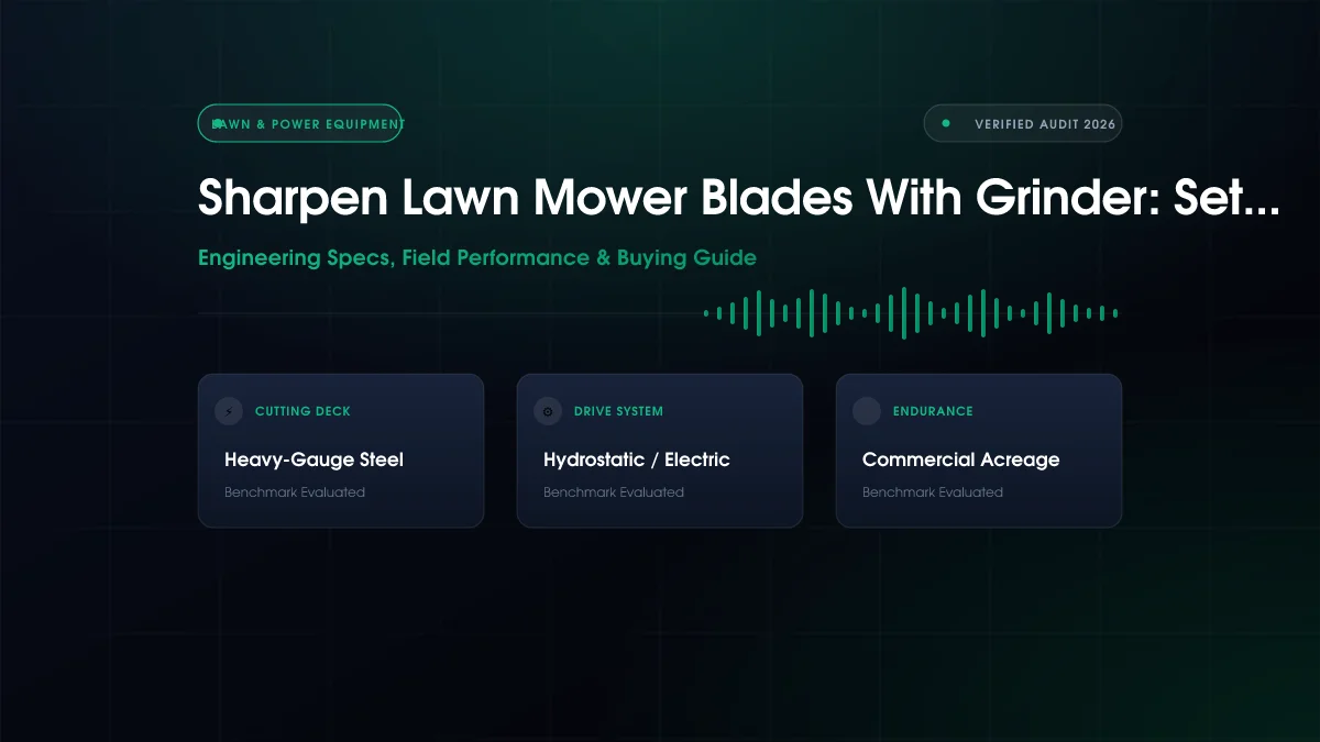 Sharpen Lawn Mower Blades With Grinder: Setup Guide (2026)
