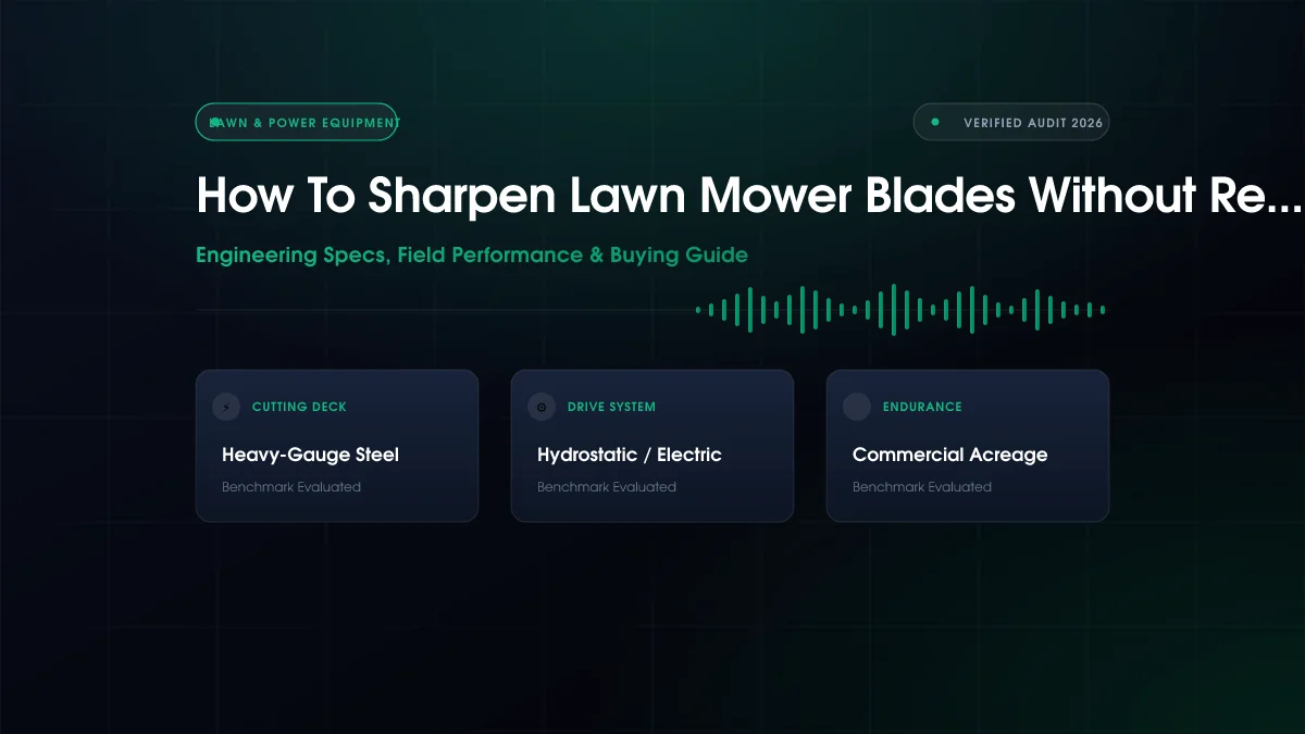 How to Sharpen Lawn Mower Blades Without Removing