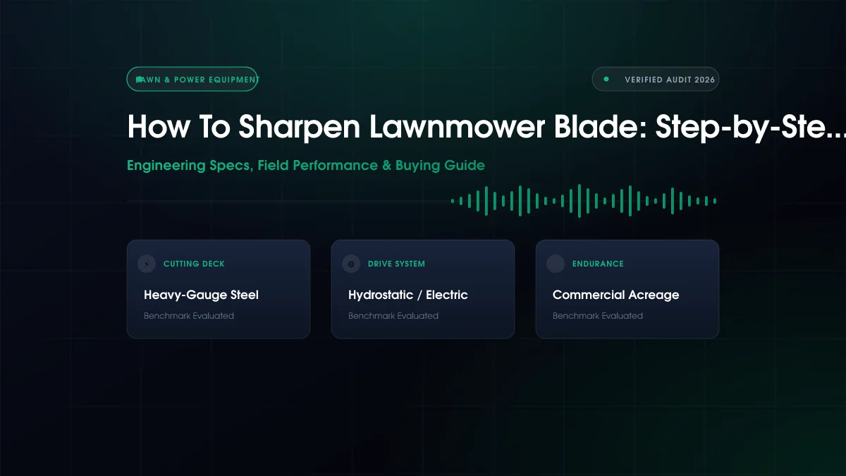 How to Sharpen Lawnmower Blade