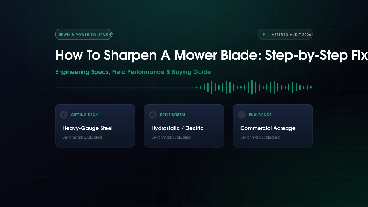 How to Sharpen Mower Blade