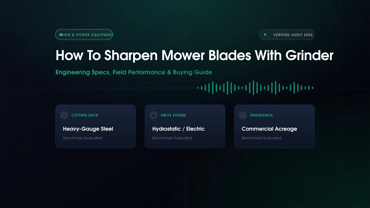 How To Sharpen Mower Blades With Grinder