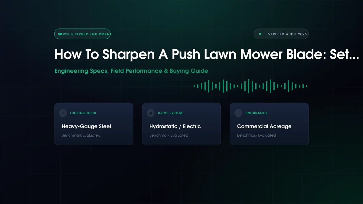 How to Sharpen Push Lawn Mower Blade