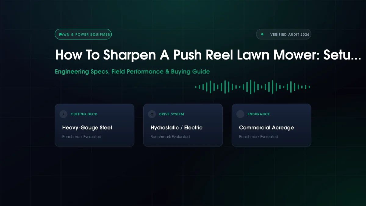 How to Sharpen Push Reel Lawn Mower