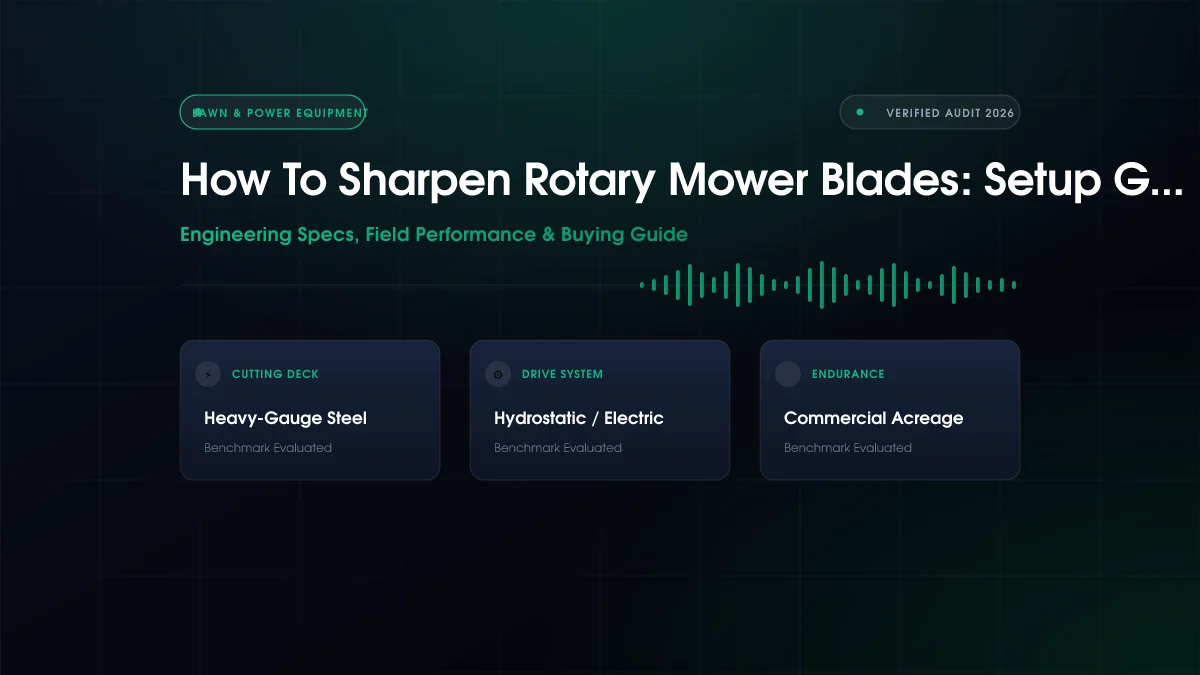 How to Sharpen Rotary Mower Blades