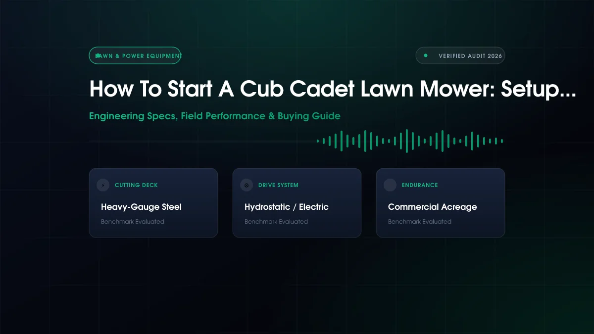 How to Start a Cub Cadet Lawn Mower