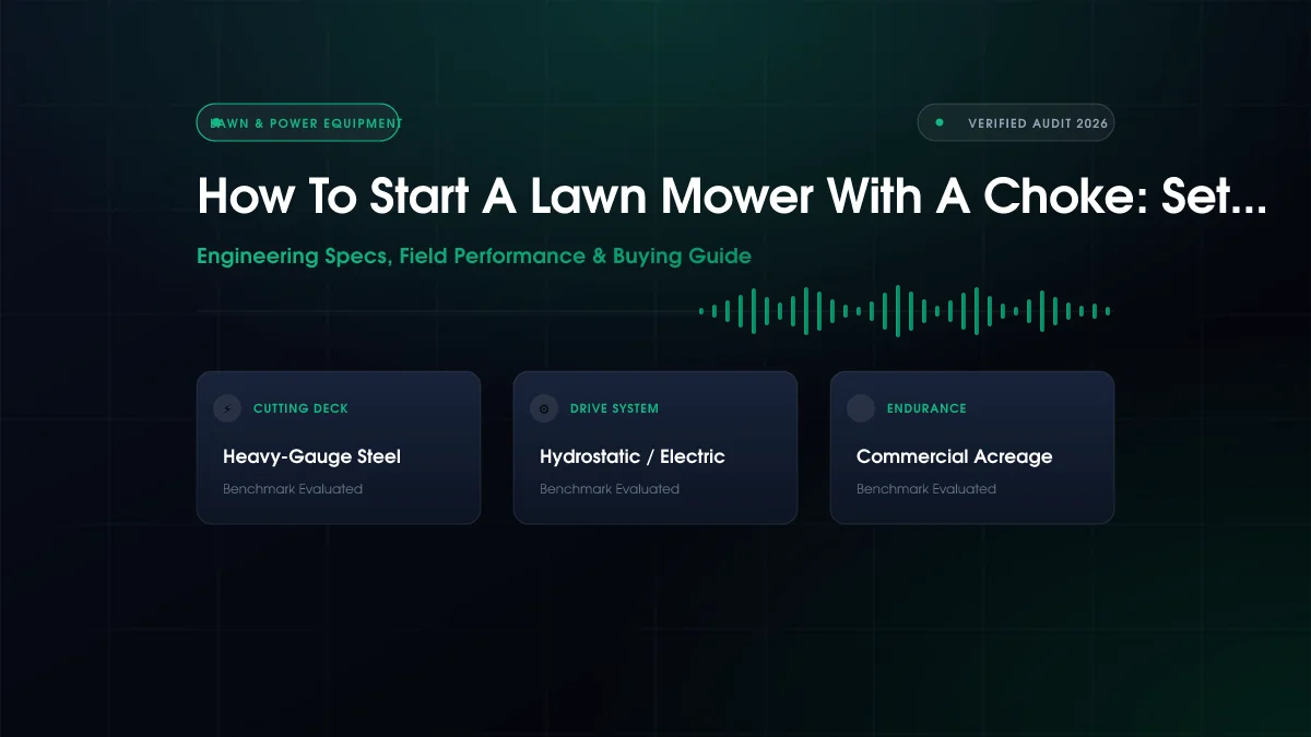 How to Start a Lawn Mower with a Choke