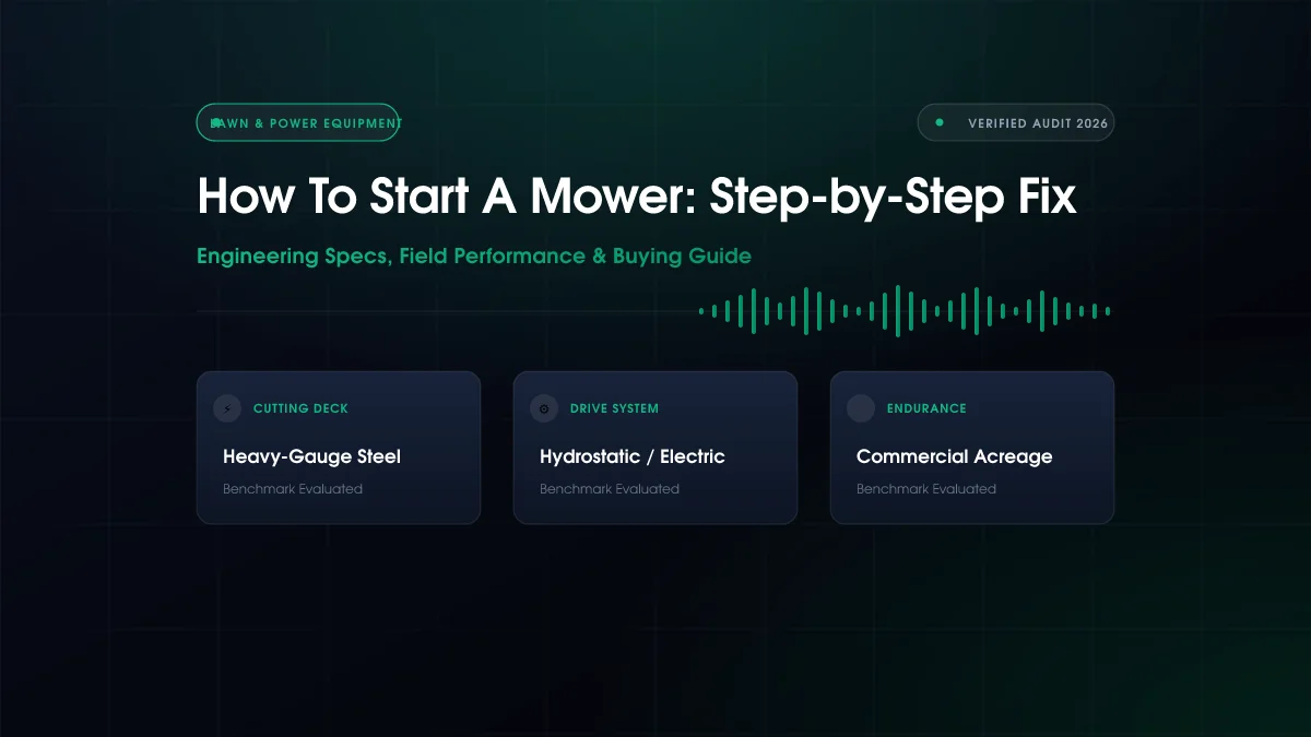 How to Start a Mower