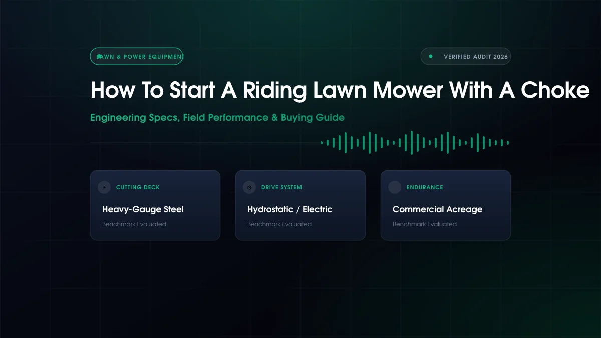 How to Start a Riding Lawn Mower with a Choke