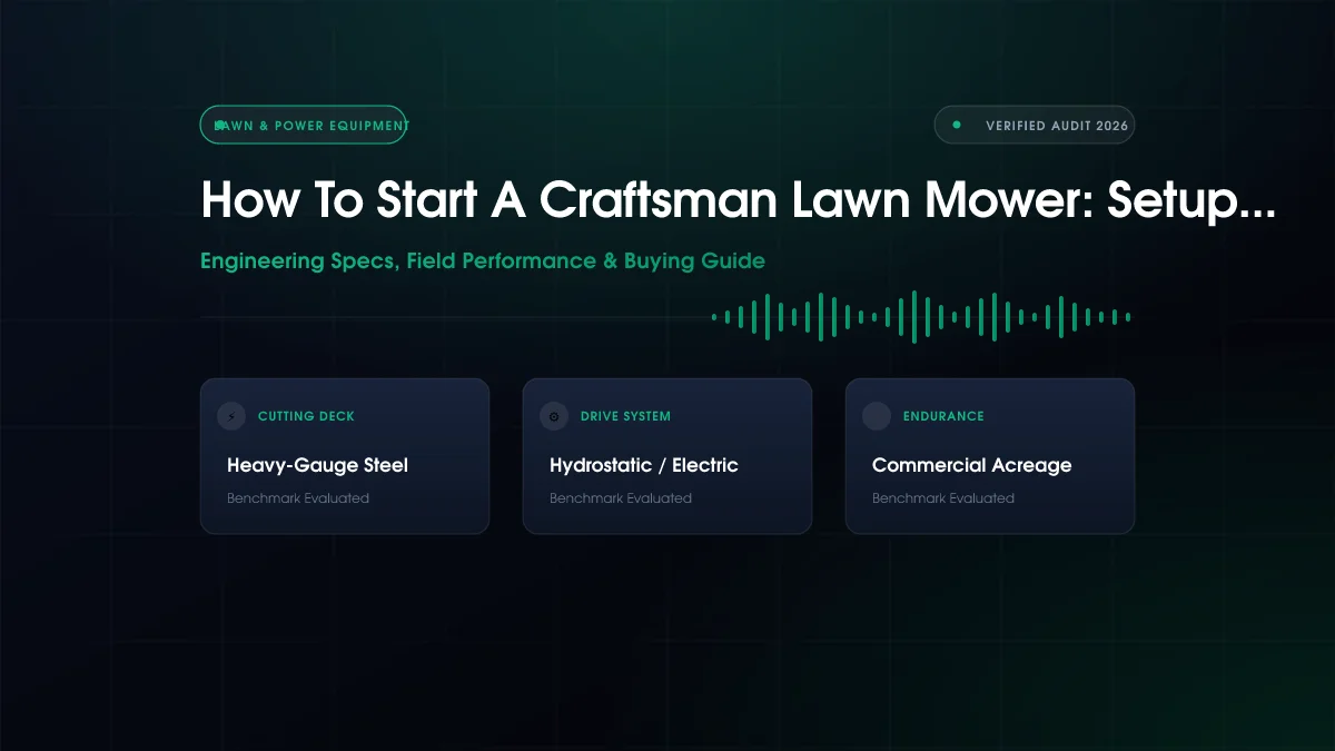 How to Start Craftsman Lawn Mower
