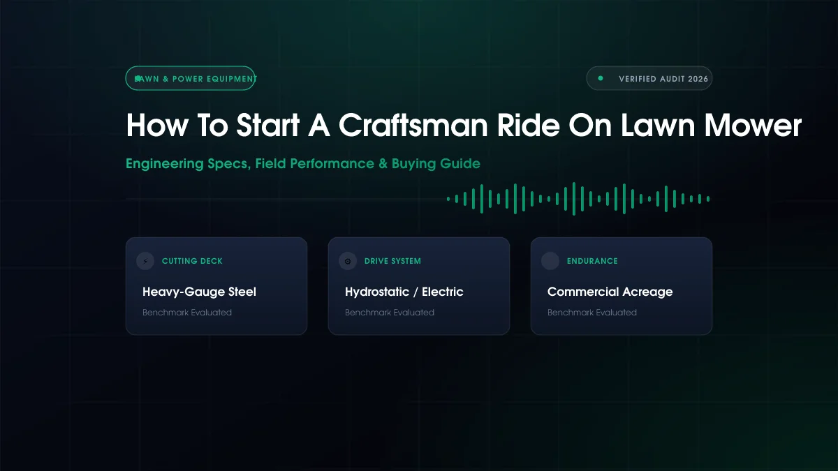 How to Start Craftsman Riding Lawn Mower