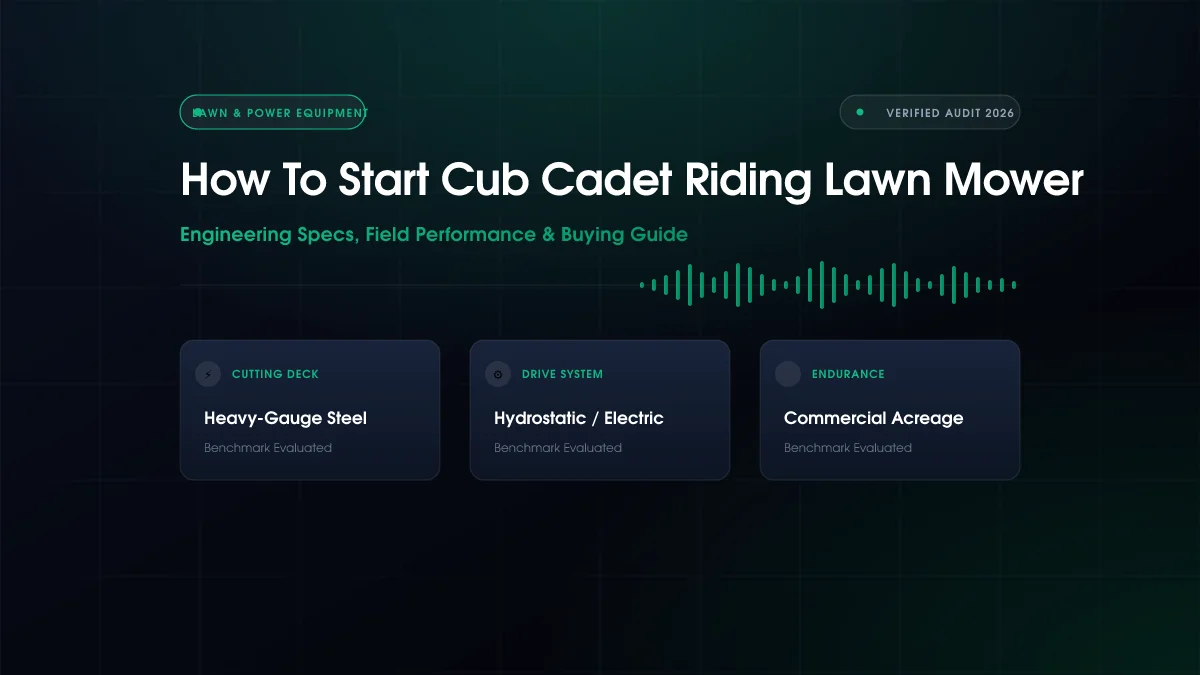 How to Start Cub Cadet Riding Lawn Mower