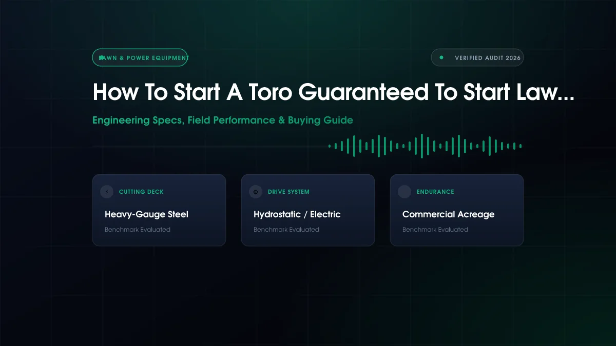 How to Start Toro Guaranteed Start Lawn Mower