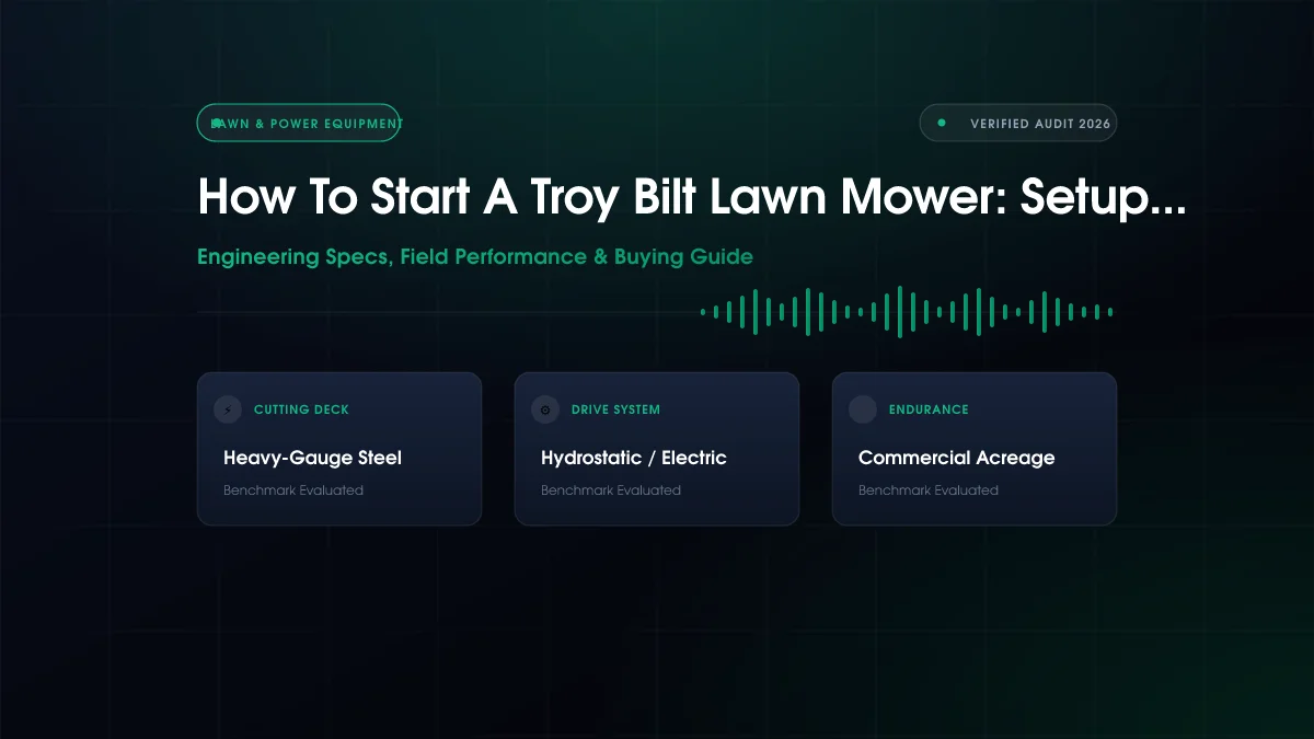 How to Start Troy-Bilt Lawn Mower