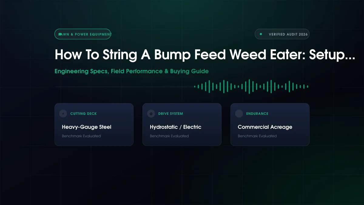 How to String a Bump Feed Weed Eater