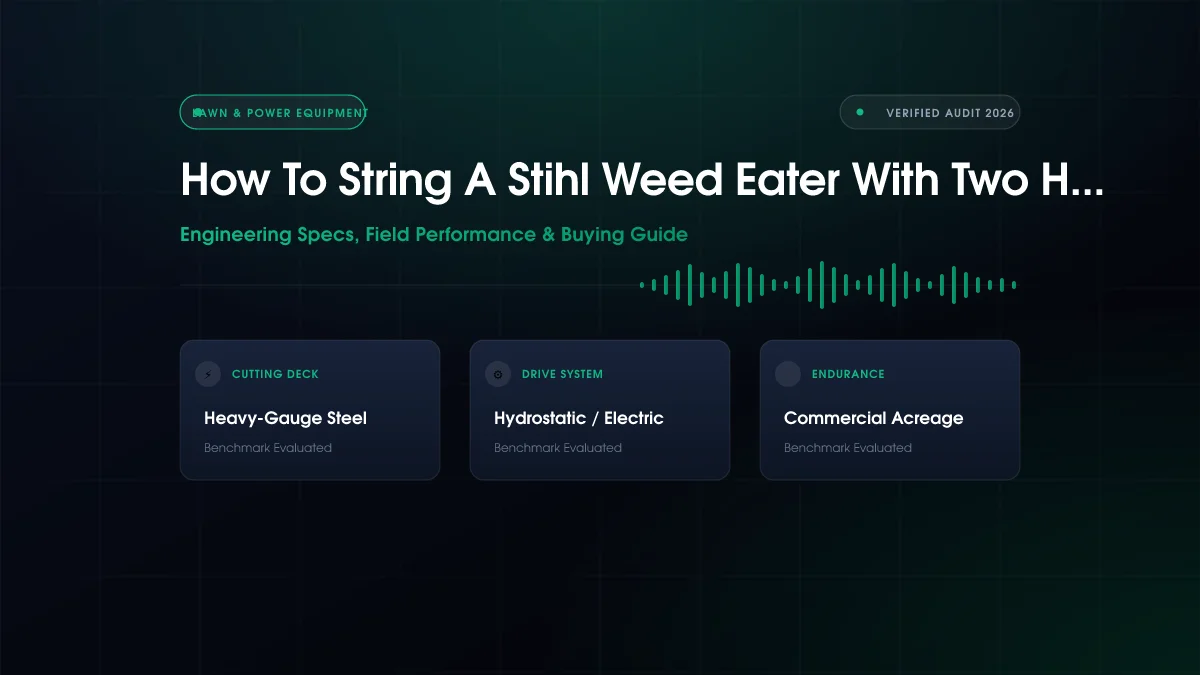 How to String STIHL Weed Eater Two Holes