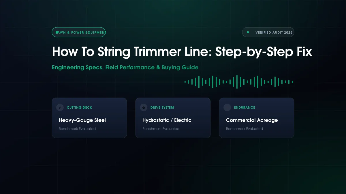 How to String Trimmer Line