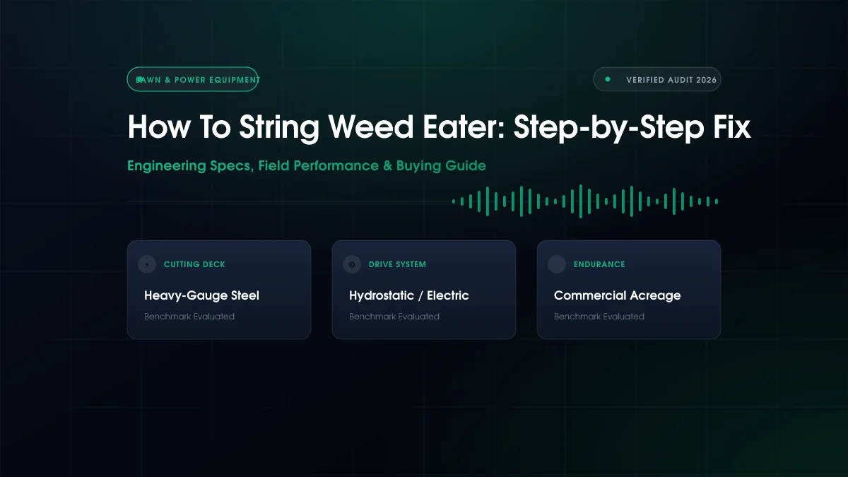 How to String Weed Eater