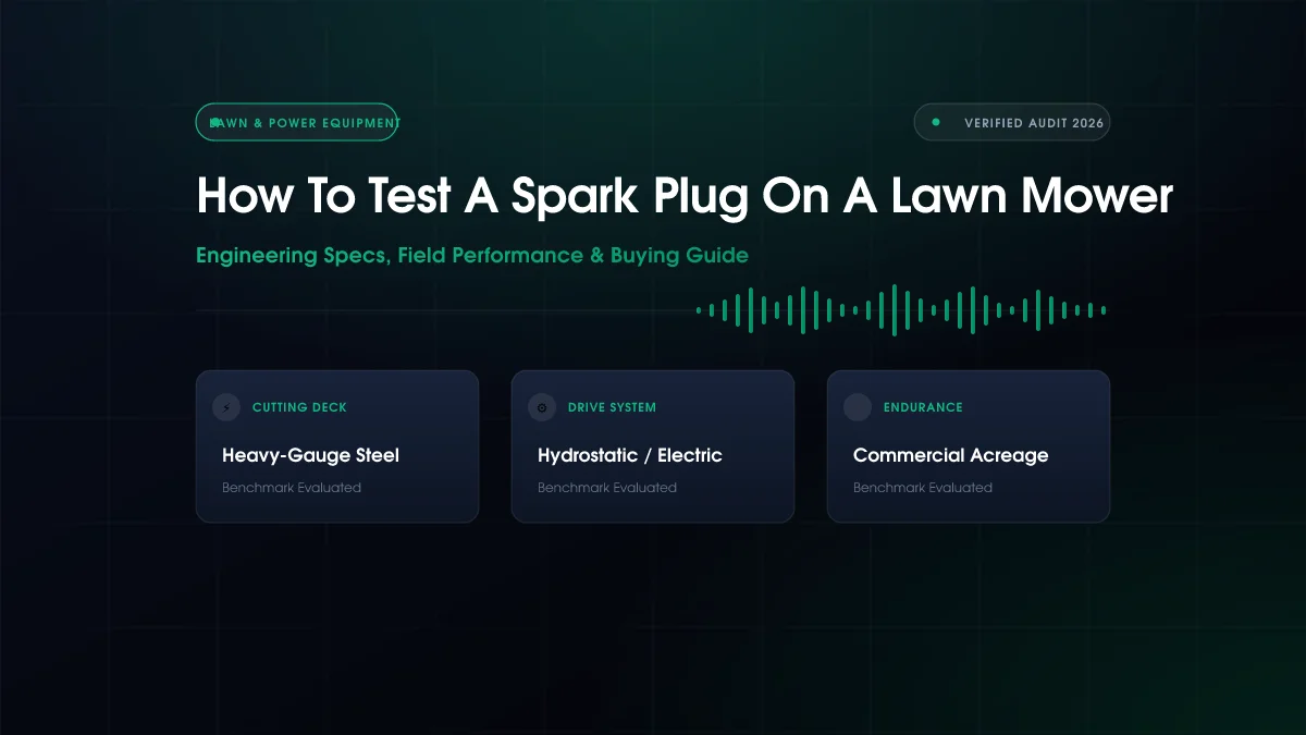 How To Test A Spark Plug On A Lawn Mower